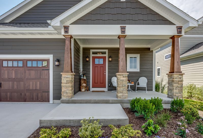 House Exterior Painting of Front Facade