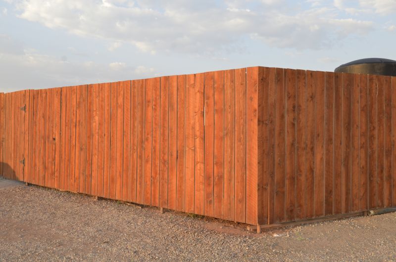 Stained Wooden Fence