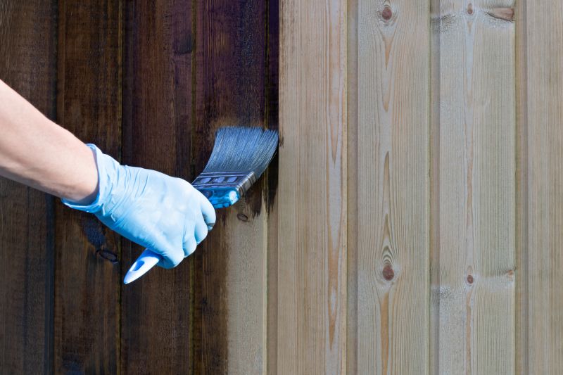 Fence Staining Process